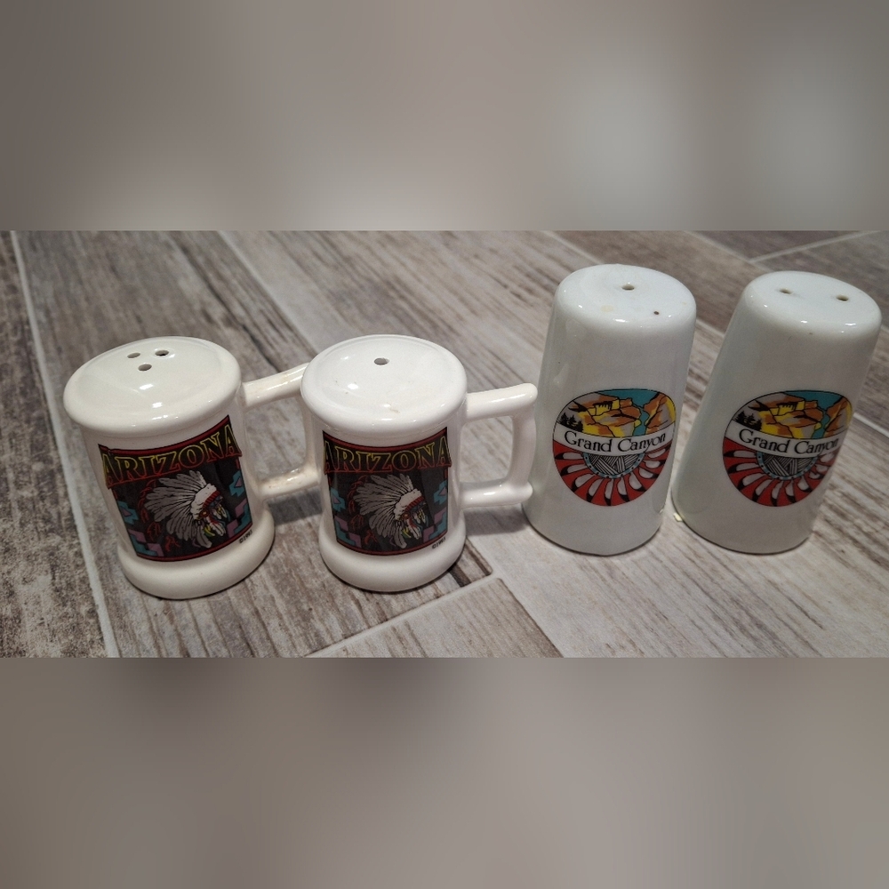 Vintage? arizonia and Grand Canyon Salt and Pepper Shakers.